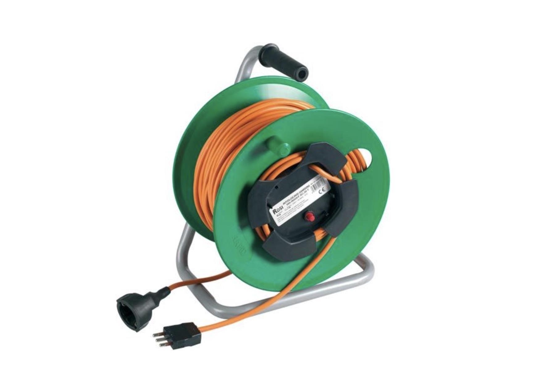 rosi rosi materiale elettrico prolunga avvolgicavo da giardino 20mt 3x1 16a gd14203vr - foto 1