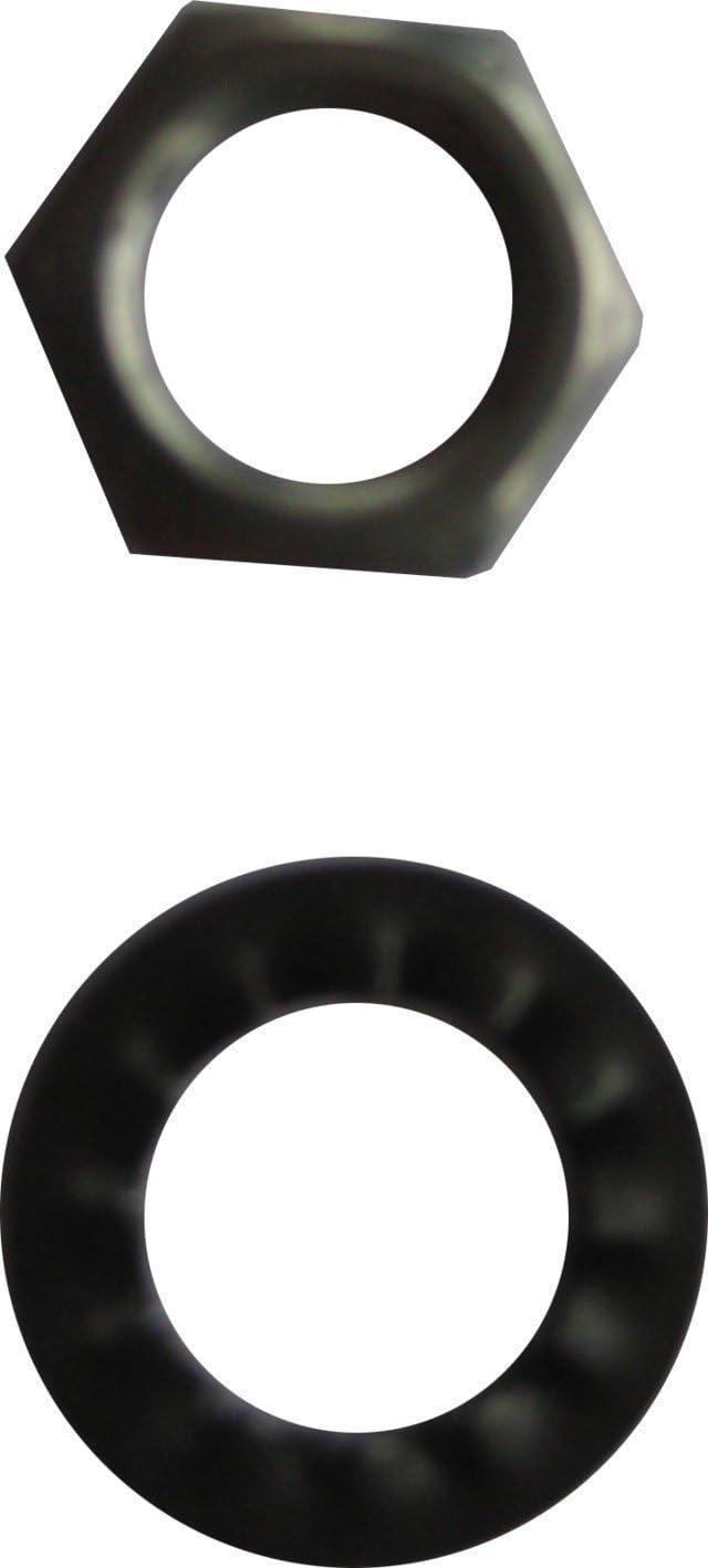4 rondelle zigrinate Electraline con corone esagonali - 70550 01