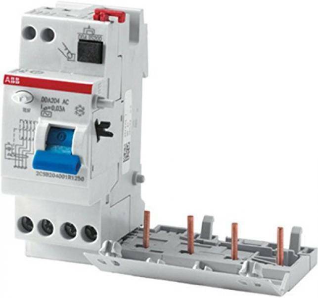 abb abb blocco differenziale tipo ac 4p 63a 300ma dda 204 ac-63/0,3 2csb204001r3630 b427947 - foto 1