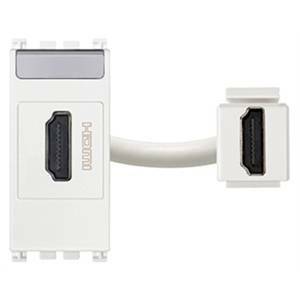Arke' presa hdmi aggancio standard keystone colore bianco 19346.b