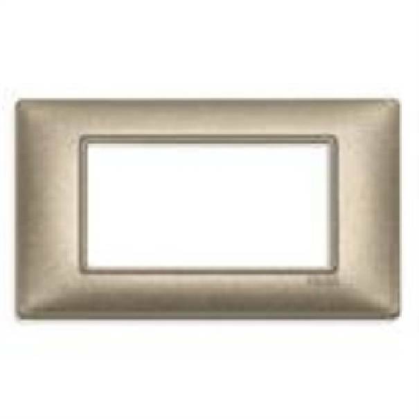 vimar vimar plana placca 4 moduli metallo colore bronzo metallizzato 14654.70 - foto 1