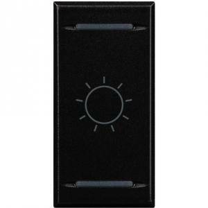 Axolute copritasto 2 funzioni con lenti illuminabili con simbolo luce colore antracite hs4911ba