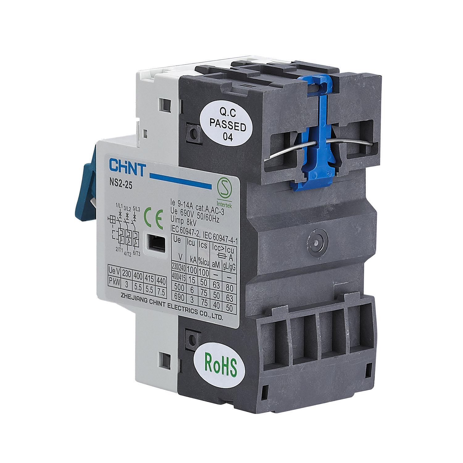 chint chint salvamotore magnetotermico 3 poli regolazione 9-14a serie ns2-25 15ka 495082 200210v 200210 - foto 3