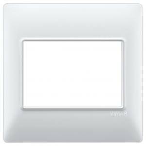 Plana  placca 3 moduli bs in tecnopolimero colore bianco 14648.01