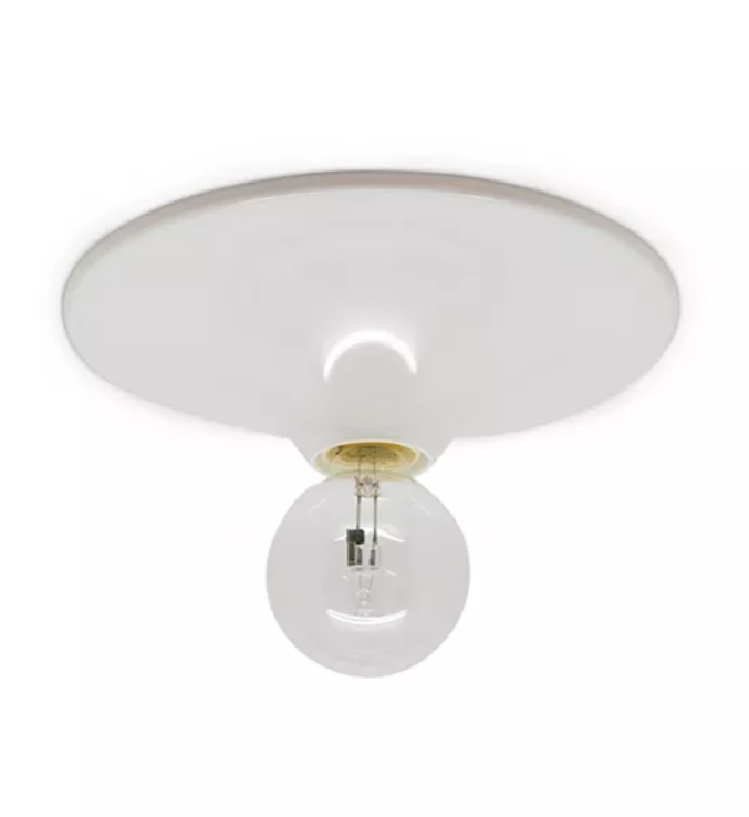 plafoniera da soffitto bianca e27 diametro 25 cm