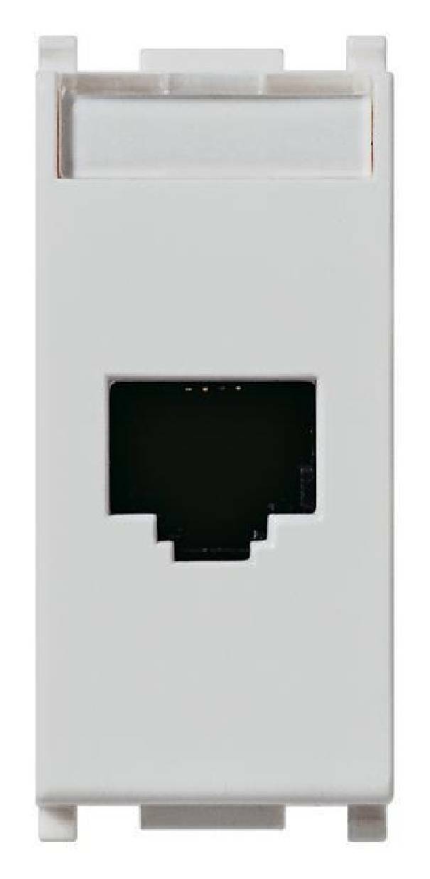vimar vimar plana presa rj45 netsafe cat5e utp colore silver 14339.11.sl - foto 1