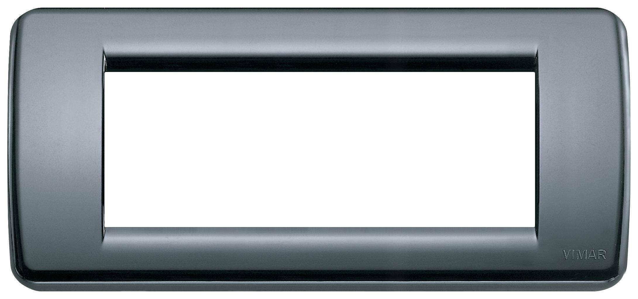 vimar vimar idea placca rondo' in tecnopolimero 5 moduli colore grigio 16765.15 - foto 1