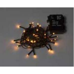 50 mini luci led a batteria luce calda 5mt ip44 per uso esterno/interno 51-156