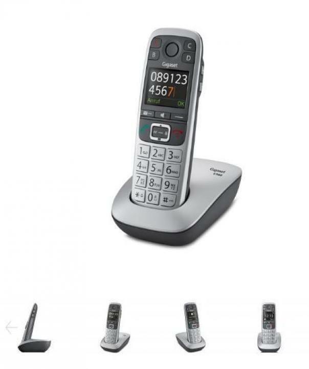 gigaset communications italia gigaset cordless tasti grandi audio alto e regolabile 4 tasti di chiamata rapida e vivavoce e560 - foto 1