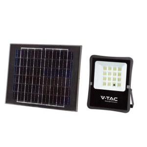 Kit pannello solare e proiettore led  1600 lumen 4000k ip65  vt-55200 - 6969