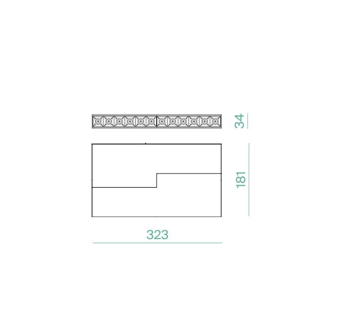 Faretto led Logica puntiforme orientabile Klik Klak 16W 4000K 24V sistema magnetico nero - 41207 02