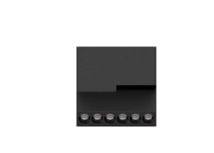 Faretto led Logica puntiforme orientabile Klik Klak Mini 8W 3000K 24V sistema magnetico nero - 41729 01
