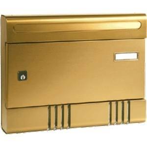 Cassetta postale in alluminio colore bronzo sirebr