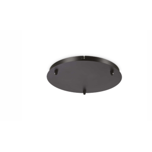 Rosone  3 luci 300x25mm nero - 122861