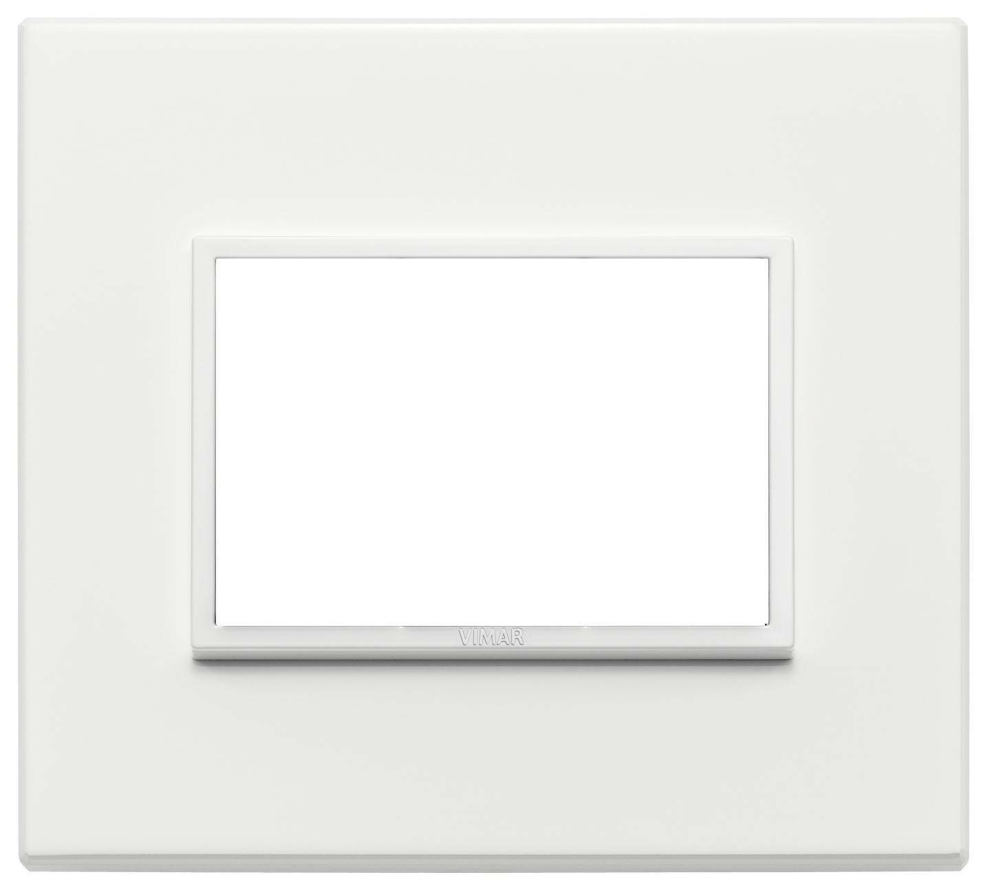 vimar vimar eikon evo placca 3 moduli alluminio colore bianco totale 21653.17 - foto 1