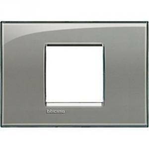Livinglight placca 2 posti colore grigio ghiaccio lna4819kg