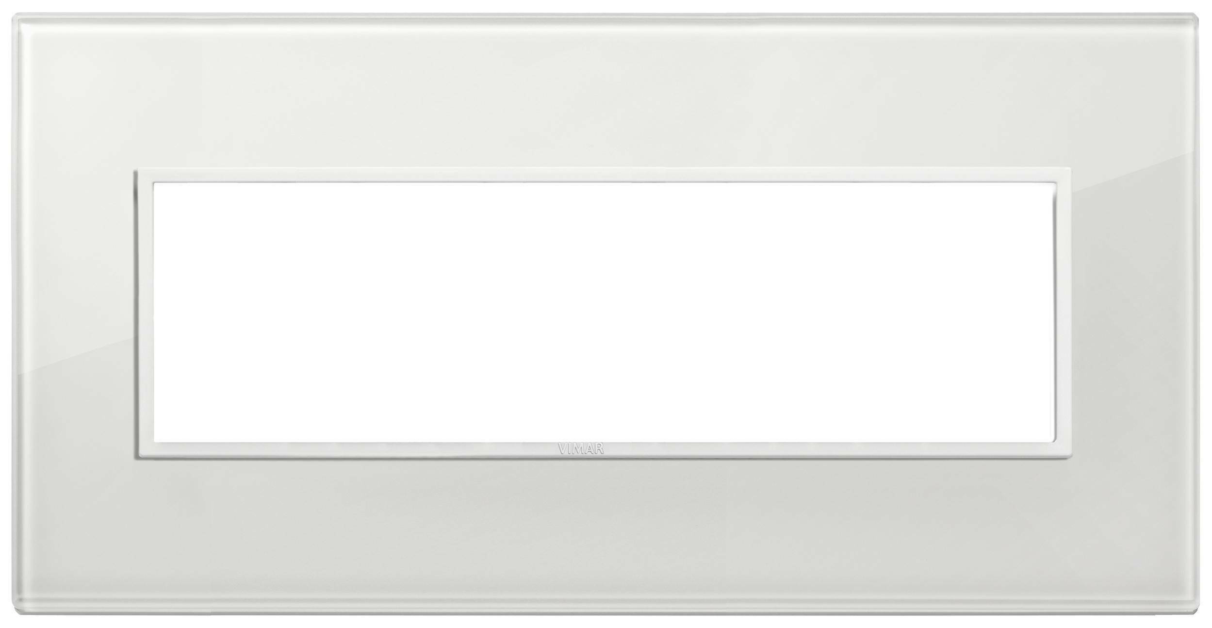 vimar vimar placca 7 posti colore bianco totale diamante 21657.87 - foto 1