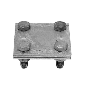 Morsetto a croce sati 60x60x2.5mm acciaio zincato - 3110551