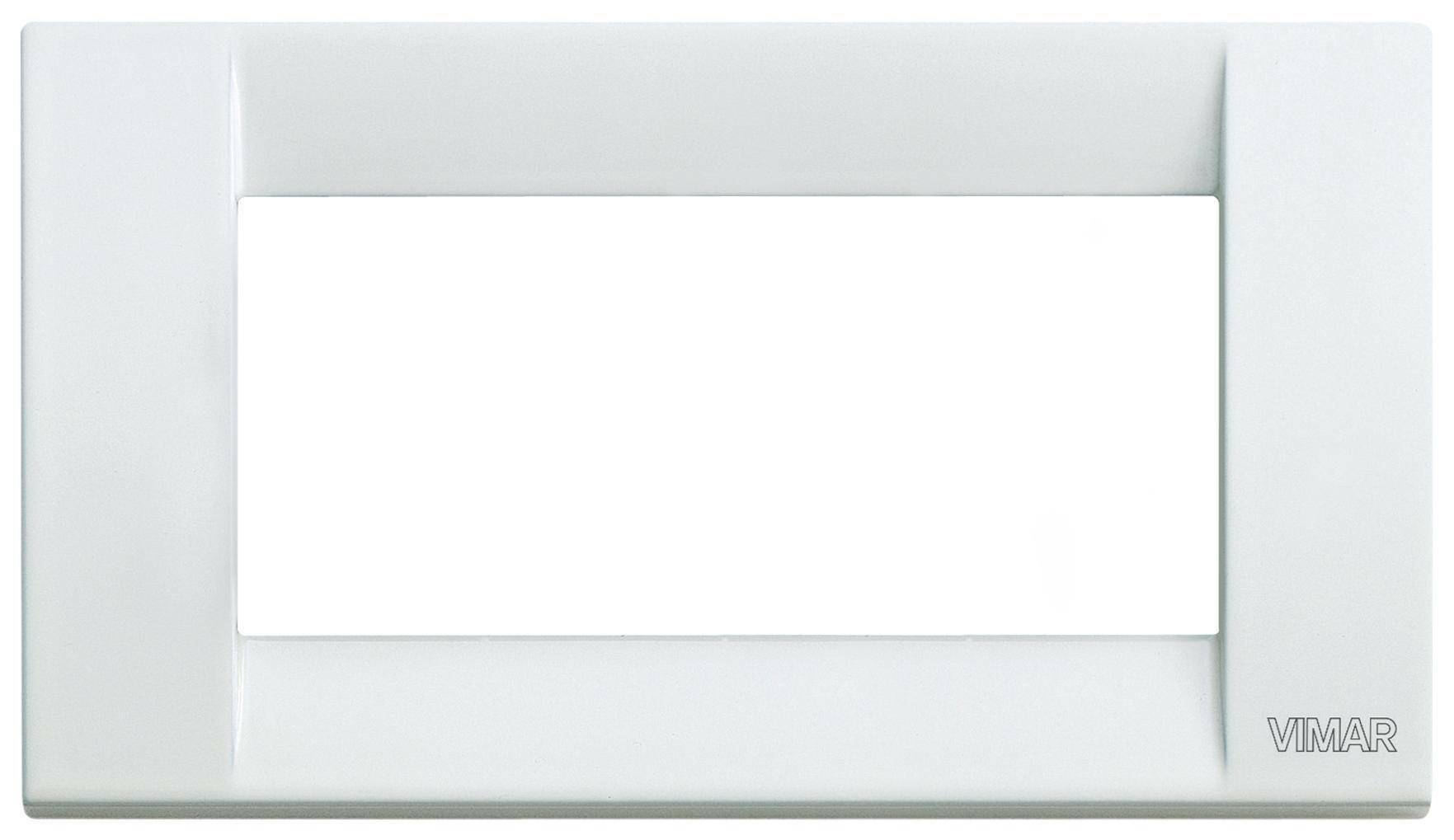 vimar vimar idea placca 4 moduli metallo colore bianco 16734.01 - foto 1