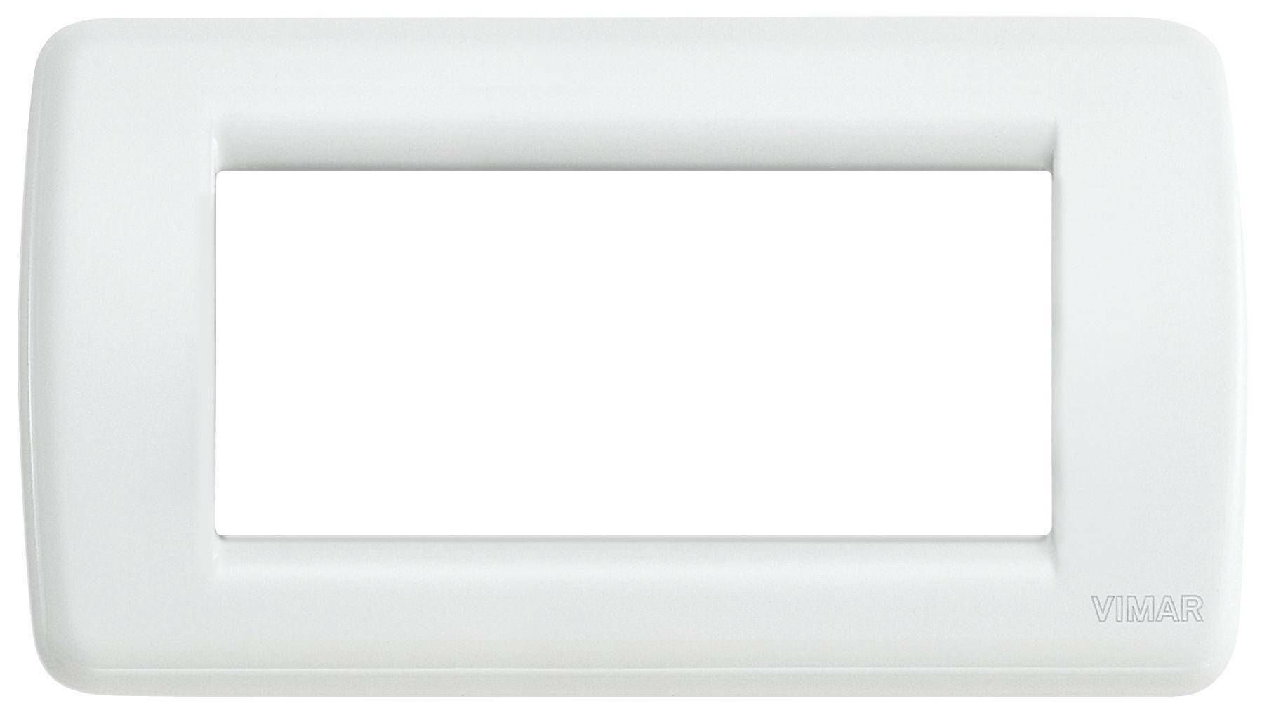 vimar vimar idea placca rondo' 4 moduli colore bianco 16754.01 - foto 1