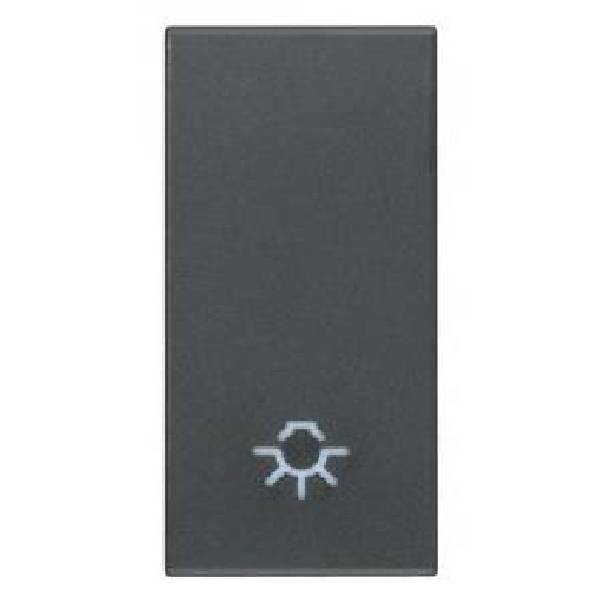vimar vimar eikon tasto 1 modulo simbolo luce colore grigio 20021.l - foto 1