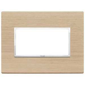 Eikon evo placca 4 moduli color rovere sbiancato 21654.32