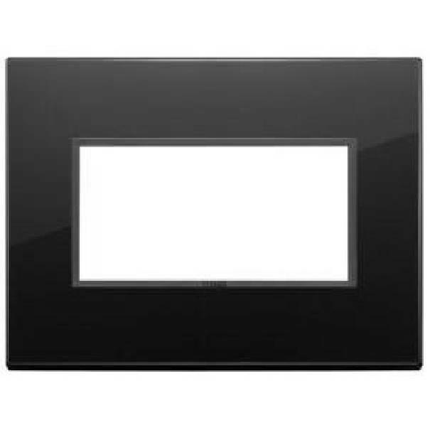 vimar vimar eikon evo placca 4 moduli colore nero totale diamante 21654.88 - foto 1
