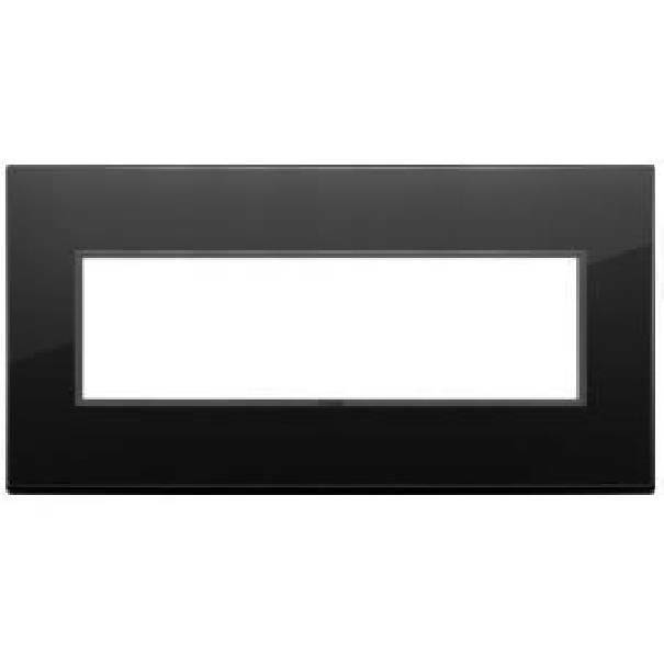 vimar vimar eikon evo placca 7 moduli colore nero totale diamante 21657.88 - foto 1