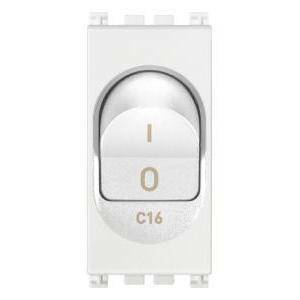 Arke' interruttore magnetotermico 1p+n c16 120-230v 19405.16.b