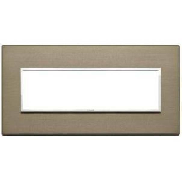 vimar vimar eikon evo placca 7 moduli colore bronzo scuro 21657.05 - foto 1