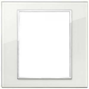Eikon evo placca 8 moduli bianco diamante 21668.70