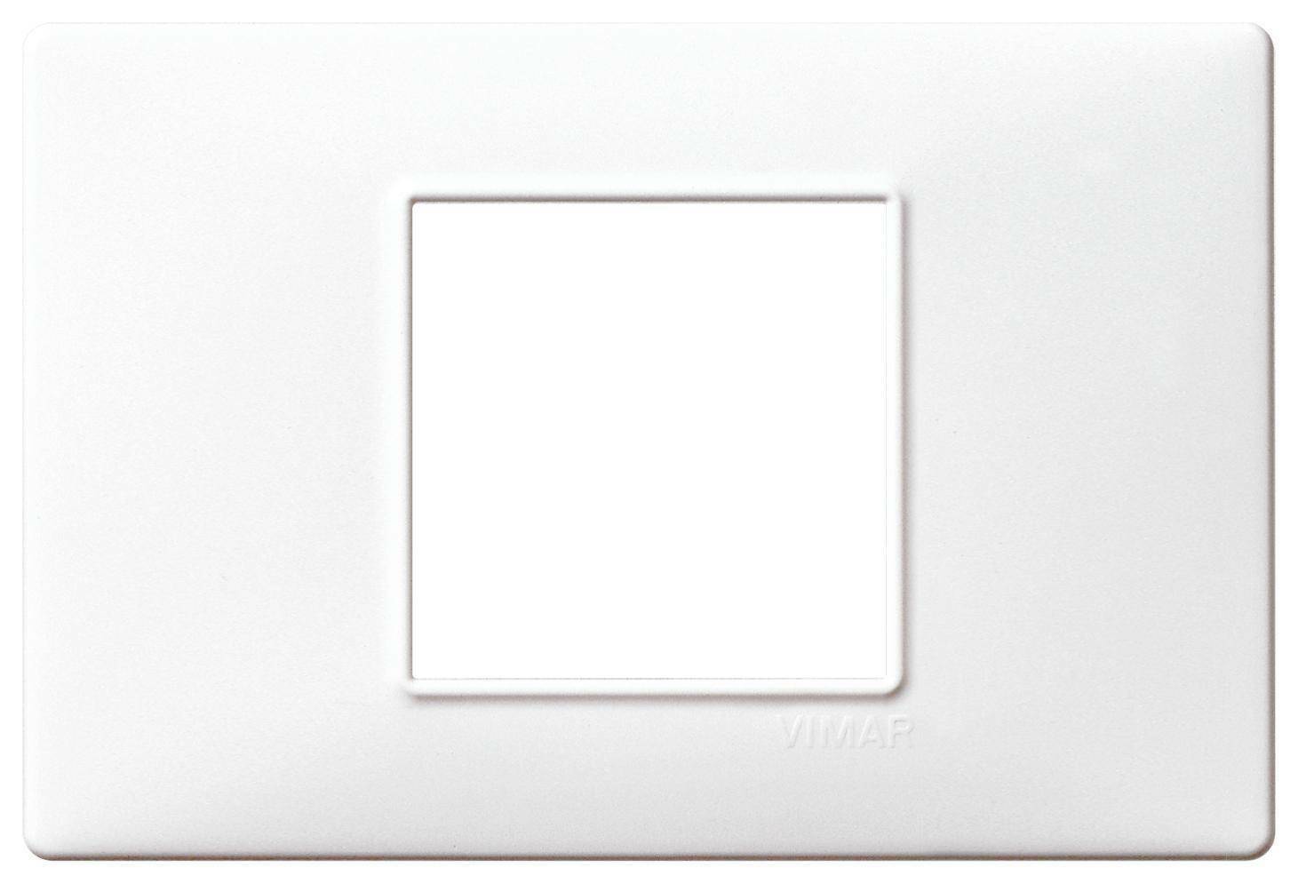 vimar vimar plana placca 2 moduli tecnopolimero colore bianca 14652.01 - foto 1