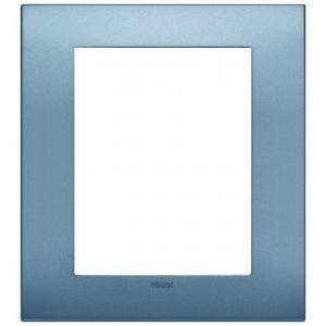 Arke' placca tecnopolimero 8 moduli colore blu matt 19668.76