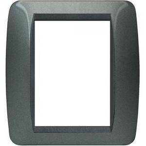 Livinglight placca 3+3 moduli color grafite nero l4826gfn