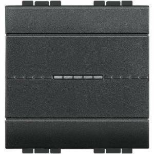 Livinglight invertitore assiale 16a 2 moduli color antracite l4054m2