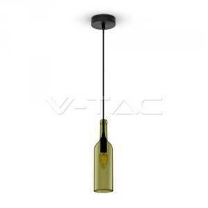 Lampadario con portalampada a forma di bottiglia attacco e14 max 60w colore grigio 3775