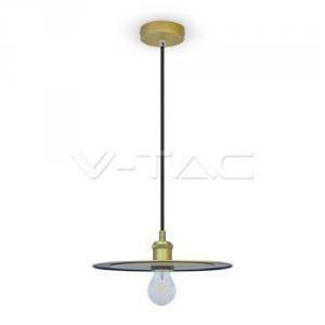 Lampadario in metallo con portalampada color oro satinato 3752