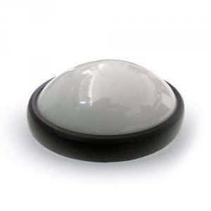 Plafoniera tonda led per esterno 8w  luce fredda colore nero 1262