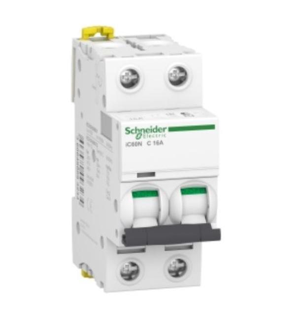 Interruttore magnetotermico Schneider Electric Acti9 iC60N 2P 16A 6000A curva C - A9F79216 01