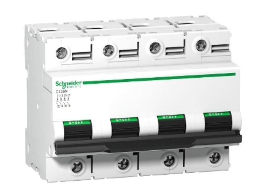 Interruttore magnetotermico Schneider Electric Acti9 C120N 4P 125A 10000A curva C - A9N18376 01
