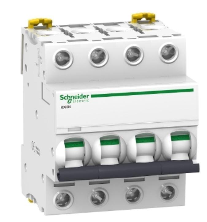 Interruttore magnetotermico Schneider Electric Acti9 iC60N 4P 25A 6000A curva C -A9F79425 01