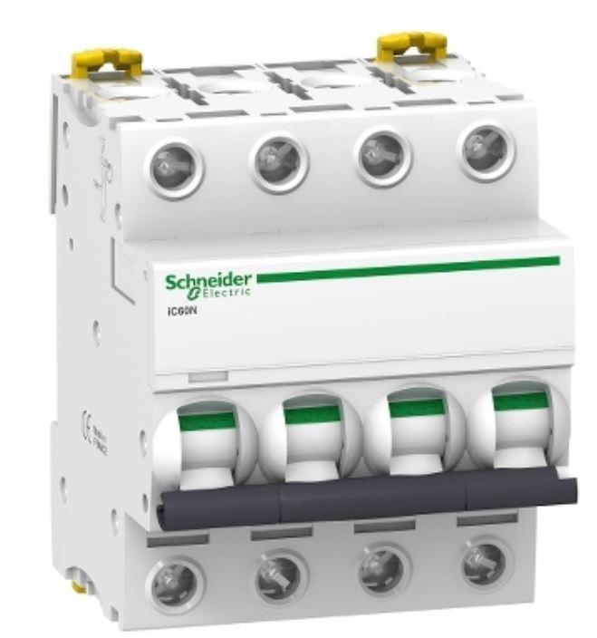 Interruttore magnetotermico Schneider Electric Acti9 iC60N 4P 50A 6000A curva C -A9F79450 01