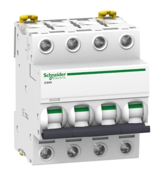 Interruttore magnetotermico Schneider Electric Acti9 iC60N 4P 20A 6000A curva C -A9F79420 01