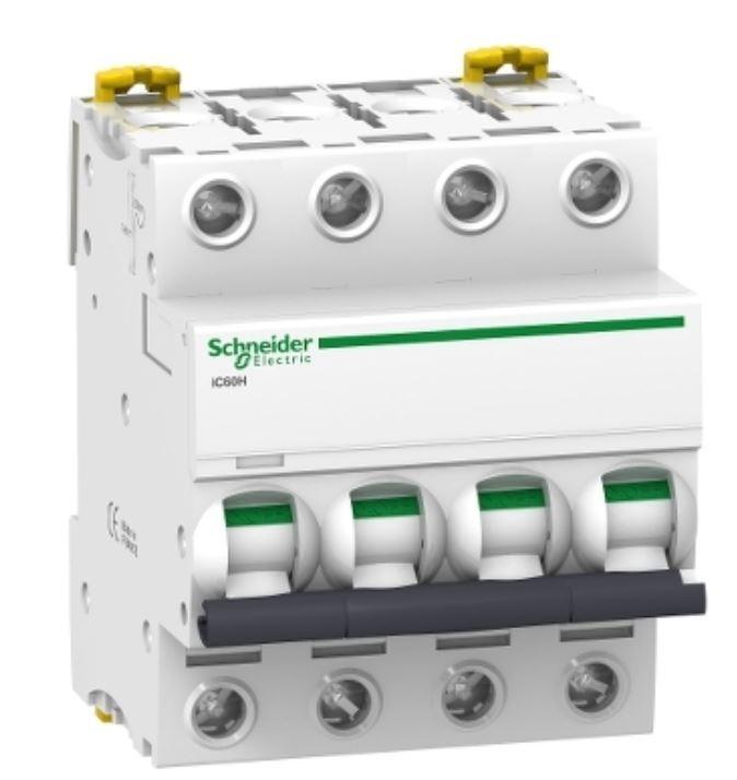 Interruttore magnetotermico Schneider Electric Acti9 iC60H 4P 40A 10000A curva C-  A9F89440 01