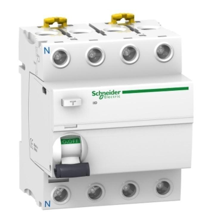 Interruttore differenziale Schneider Electric Acti9 ilD 4P 25A 30mA Tipo AC - A9R41425 01