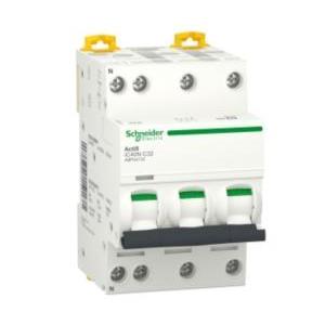 Interruttore magnetotermico  acti9 ic40 3p+n 32a 6000a - a9p54732