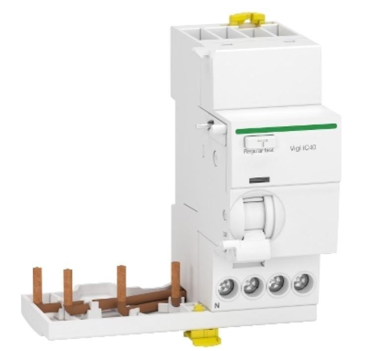 Blocco differenziale Schneider Electric Acti9 iC40 3P+N 40A 30mA tipo AC - A9Y82740 01