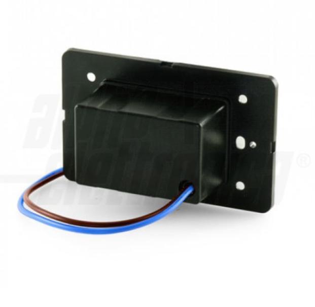 Segnapasso led asimmetrico Alpha Elettronica Zero da incasso per scatola 503 2W 3000K IP65 - JO491WW 02