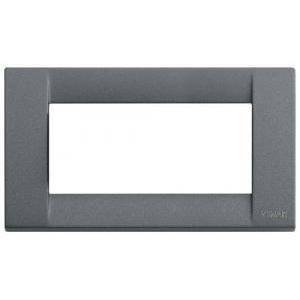 Idea placca 4 modulo color ardesia 16734.46