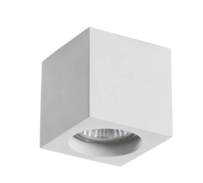 Supporto in gesso da soffitto Alpha Elettronica per lampadine led GU10 - LS280-510 01